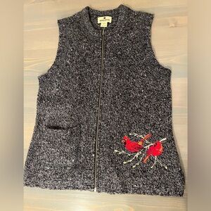 Women’s WOOLRICH cardinals sweater vest sz M